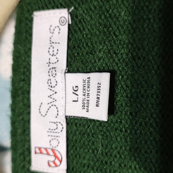 Jolly Sweaters Faux Necktie Sweater Size L - Picture 3 of 4